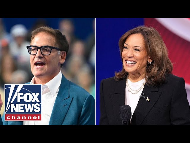 ⁣Mark Cuban grilled on Kamala Harris' flip-flops: She's 'evolved'