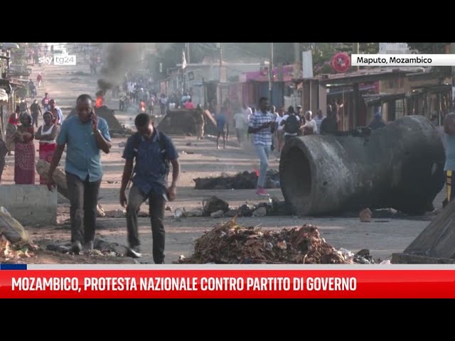 ⁣Mozambico, protesta nazionale contro partito di governo