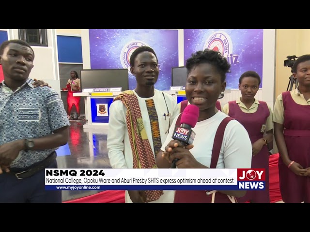 ⁣NSMQ 2024: Ghana Nat'l College, Opoku Ware and Aburi Presby SHTS express optimism ahead of cont