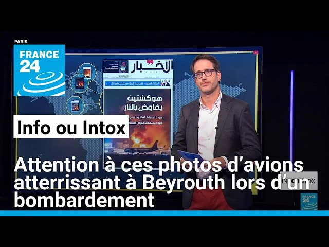 ⁣Attention à ces photos d’avions atterrissant à Beyrouth lors d’un bombardement • FRANCE 24