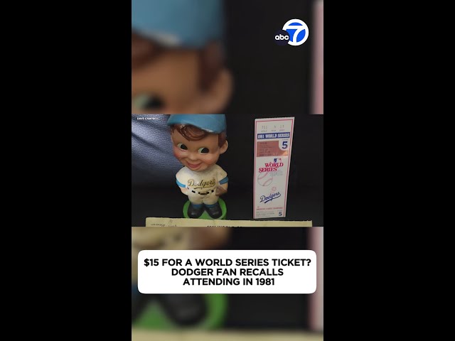 ⁣$15 for a World Series ticket? Dodger fan recalls attending 1981 game vs. Yankees