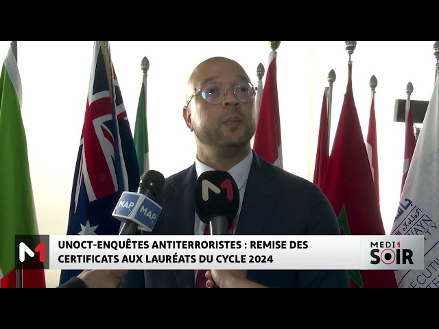 ⁣UNOCT - Enquêtes antiterroristes : remise des certificats aux lauréats du cycle 2024