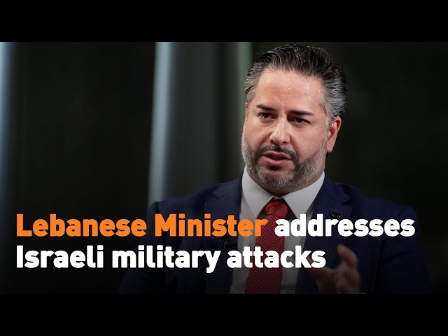 ⁣Lebanese Minister addresses Israeli military attacks