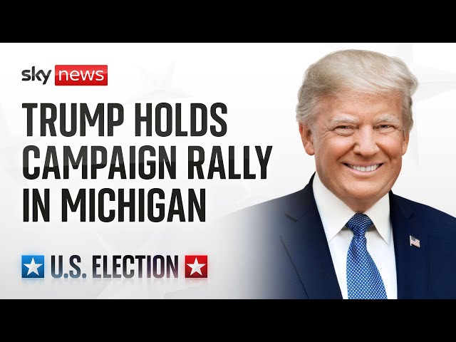 ⁣Watch live: Donald Trump holds a rally in Traverse City, Michigan