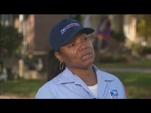 ⁣Chicago letter carrier hailed as a hero for saving elderly woman's life