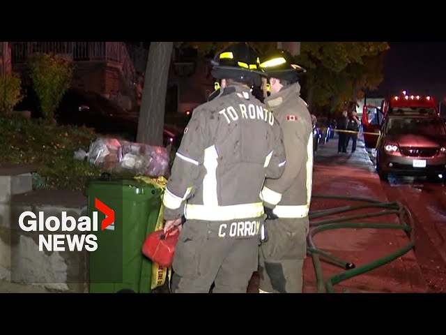 ⁣Baby girl dies in Toronto house fire, young woman in critical condition