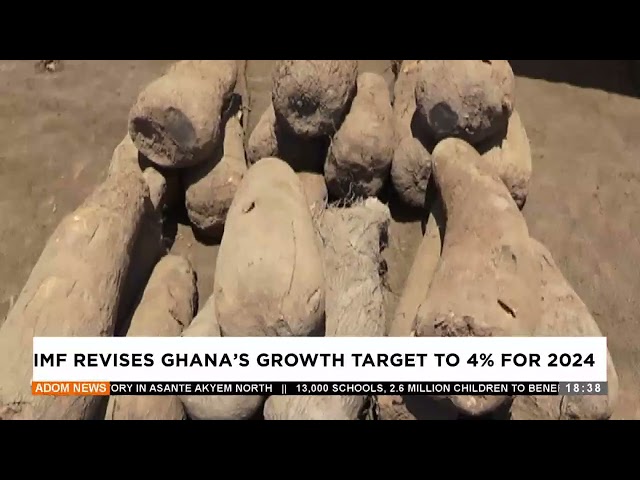 ⁣IMF Revises Ghana's growth target to 4% for 2024  - Adom TV Evening News (25-10-24)