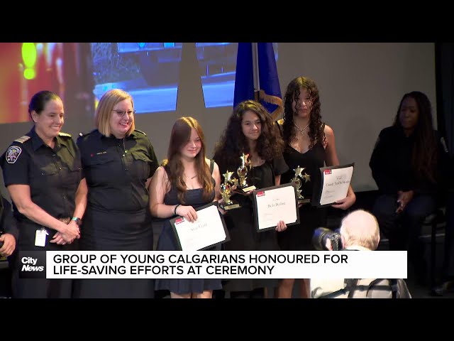 ⁣Group of young Calgarians honoured for live-saving efforts