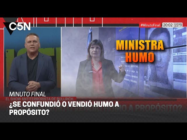 ⁣El SHOW ANTITERRORISTA de PATRICIA BULLRICH: vendió como NUEVA una FOTO que circula hace AÑOS