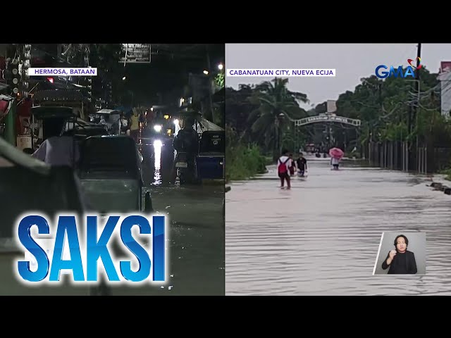 ⁣Ilang lugar sa Nueva Ecija at Bataan, lubog pa rin sa baha | Saksi