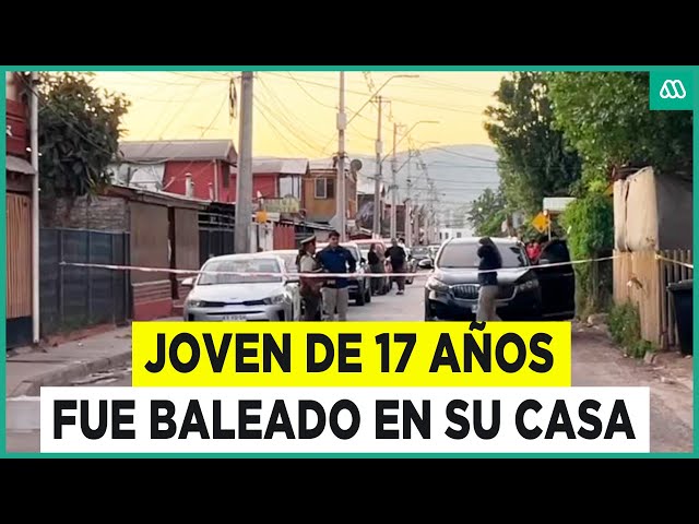 ⁣Joven de 17 años baleado: Sujetos dispararon hacia su casa desde un auto