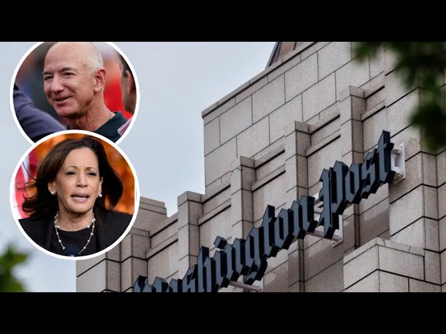 ⁣El Washington Post se niega a respaldar a Kamala por decisión de Bezos y provoca furia de editores