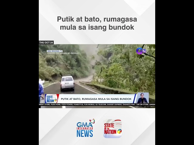 ⁣Putik at bato, rumagasa mula sa isang bundok | SONA