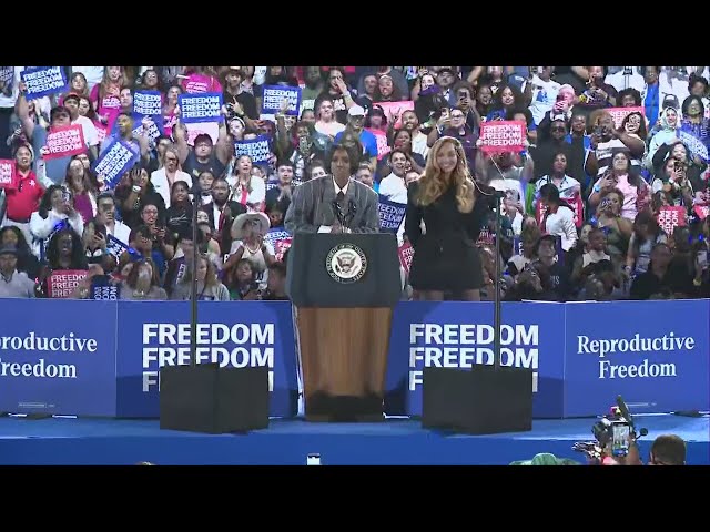 ⁣Beyonce, Kelly Rowland at Kamala Harris rally in Houston: FULL SPEECH