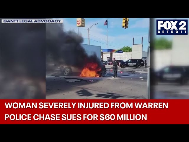 ⁣Innocent driver severely injured in crash due to Warren police chase, files lawsuit