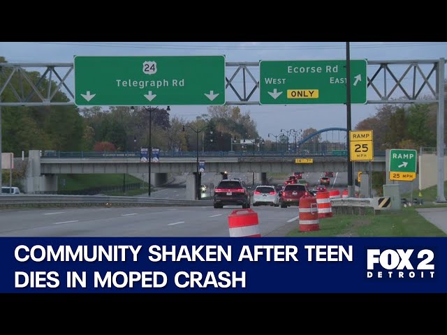 ⁣Community mourns teen killed on moped in Taylor crash