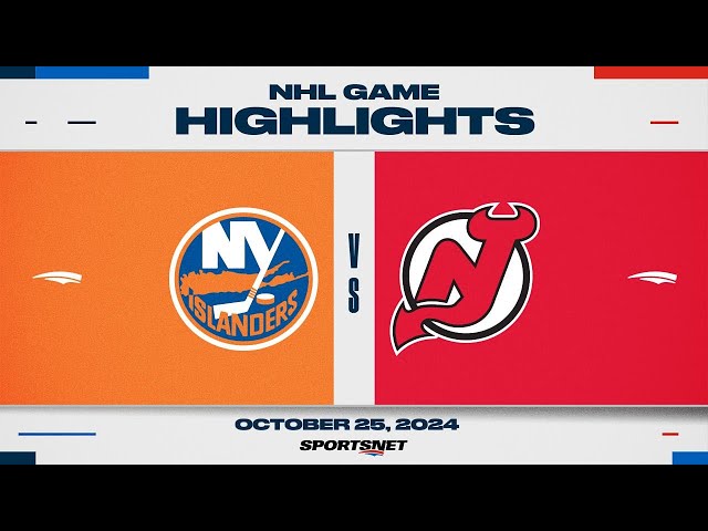 ⁣NHL Highlights | Islanders vs. Devils - October 25, 2024