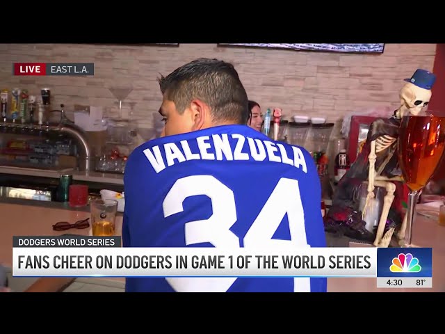 ⁣World Series watch party: Dodgers fan rooting for Boys in Blue