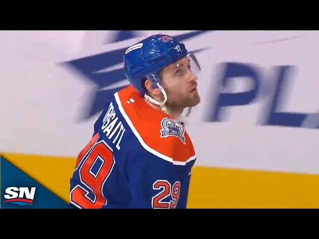 ⁣Leon Draisaitl Beats Joel Blomqvist With Blistering Snap Shot