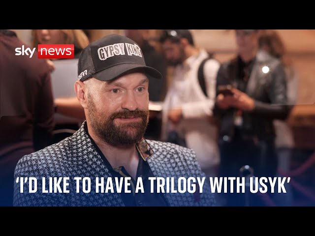 ⁣Tyson Fury says he wants to fight Oleksandr Usyk a third time ahead of rematch