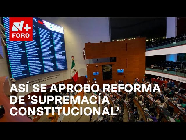 ⁣Así se aprobó en senado la reforma de ‘supremacía constitucional' - Hora21