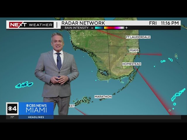 ⁣South Florida 11 p.m. Weather Forecast 10/25/2024