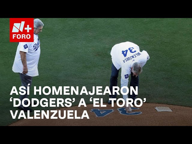 ⁣Así fue el emotivo homenaje de Dodgers a Fernando 'El Toro' Valenzuela - Hora21