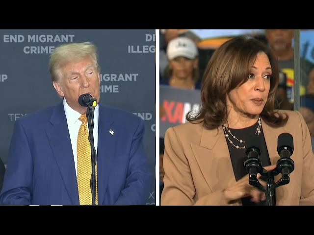 ⁣Texas showdown: Harris and Trump hold duelling rallies