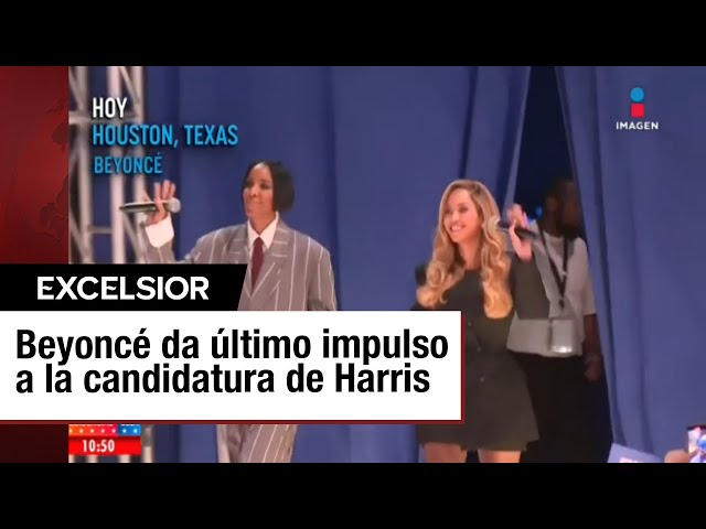 ⁣Beyoncé hace presencia en mitin de Kamala Harris y le muestra su apoyo