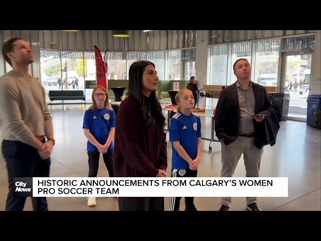 ⁣Historic announcements from Calgary's women pro soccer team