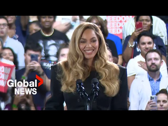 ⁣Beyonce endorses Harris at Texas rally: “I’m here as a mother”