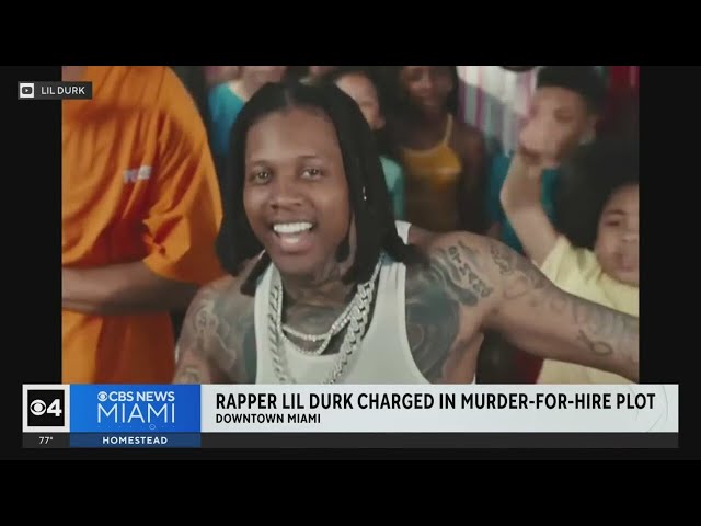 ⁣Rapper Lil Durk arrested in South Florida, charged in murder-for-hire plot