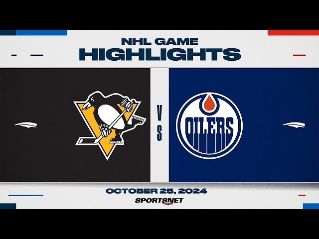 ⁣NHL Highlights | Penguins vs. Oilers - October 25, 2024