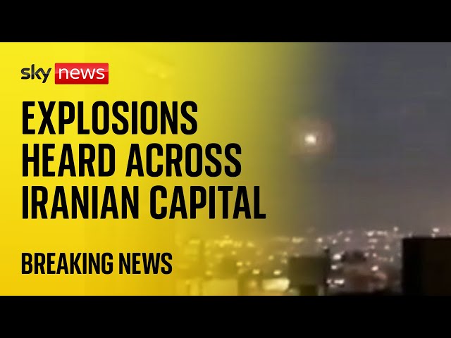 ⁣WATCH: Explosions heard in Tehran as Israel conducts strikes on Iran | Middle East conflict