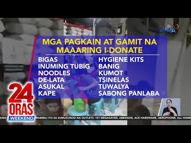 ⁣Kyline Alcantara, kabilang sa mga nag-repack sa GMA Kapuso Foundation warehouse | 24 Oras Weekend