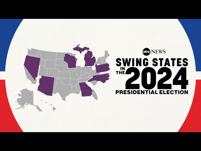 ⁣What are the swing states in the 2024 presidential election?