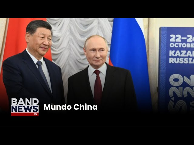 ⁣Xi Jinping conversa com Putin na cúpula do Brics | BandNews TV