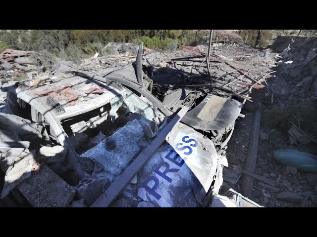 ⁣Un ataque aéreo israelí mató mientras dormían a periodistas que cubrían la guerra en Líbano