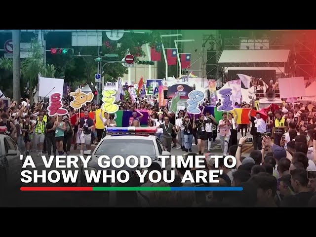 ⁣Taiwan celebrates diversity in East Asia's largest pride parade