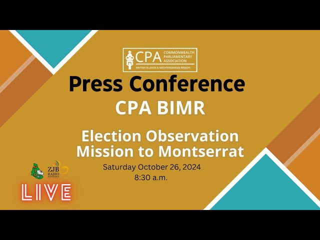 ⁣Press Conference - Election Observers Initial Findings in Montserrat Election Observer Mission