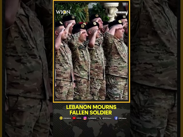 ⁣Israel-Lebanon: Lebanon Mourns Soldier Killed In Israeli Strike With Emotional Farewell | WION