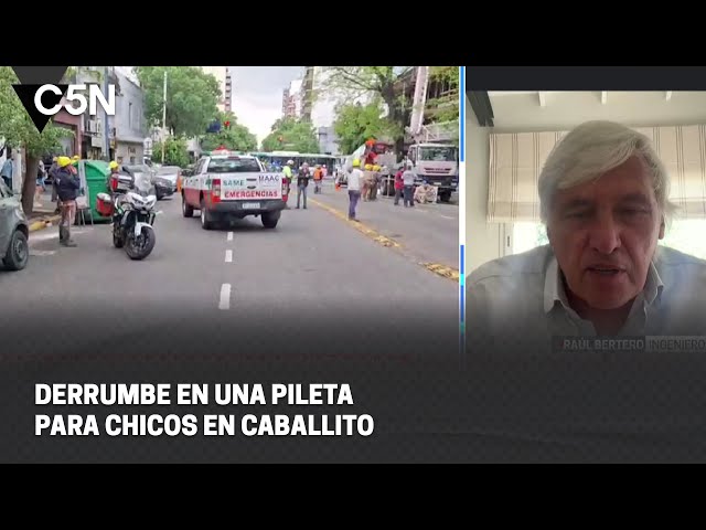 ⁣DERRUMBE en una PILETA para CHICOS en CABALLITO: ¿CÓMO SE FISCALIZAN las OBRAS?