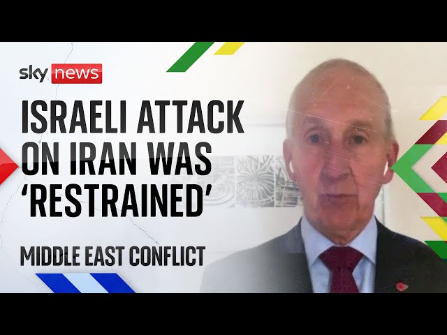 ⁣Israel carried out a 'restrained response' on Iran - Former British diplomat | Middle East