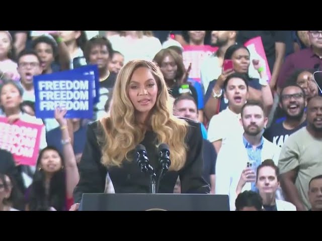 ⁣Beyoncé endorses VP Harris during Houston rally