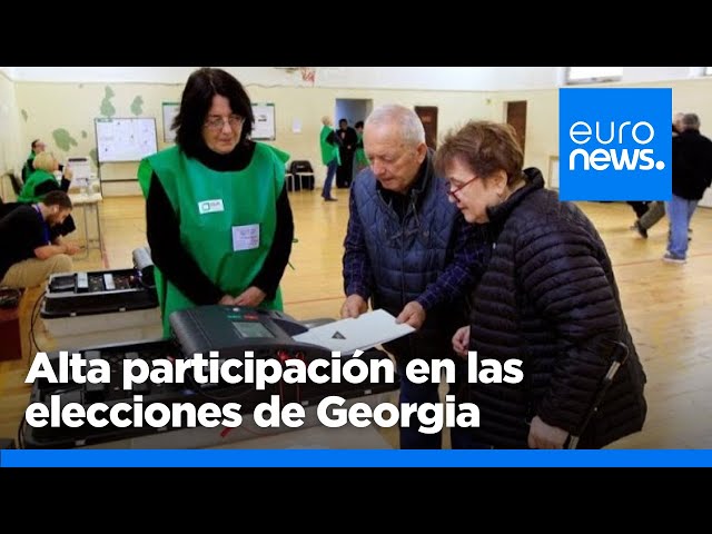 ⁣Alta participación en las cruciales elecciones parlamentarias de Georgia