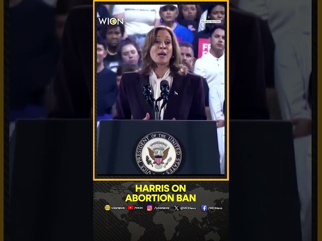 ⁣US Elections 2024: Kamala Harris Focuses On Abortion Rights In Texas Rally | USA News | WION Shorts