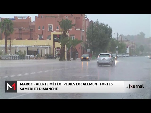 ⁣Alerte météo : Pluies localement fortes samedi et dimanche dans plusieurs provinces du Maroc