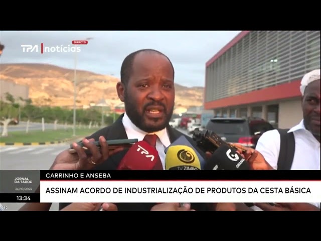 ⁣Carrinho e ANSEBA assinam acordo de industrialização de produtos da cesta básica