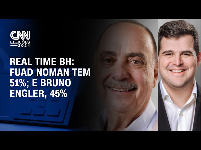 ⁣Real Time BH: Fuad Noman tem 51%; e Bruno Engler, 45% | AGORA CNN