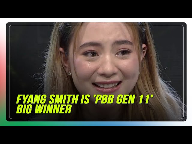 ⁣Fyang Smith is 'Pinoy Big Brother Gen 11' Big Winner | ABS-CBN News